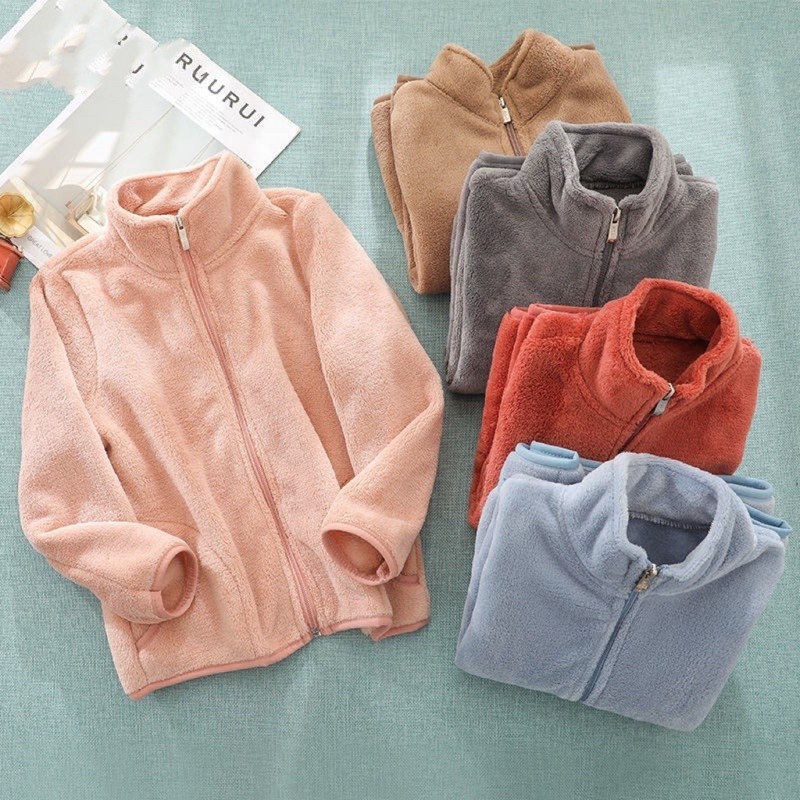 พร้อมส่งนะค่ะ✅  ❄️⛄️เสื้อกันหนาวเด็ก ผ้าขนปุยนาโน ผ้าหนานุ่ม ใส่อุ่นๆค่ะ น้องผู้ชาย/หญิงใส่ได้ (Cnano)