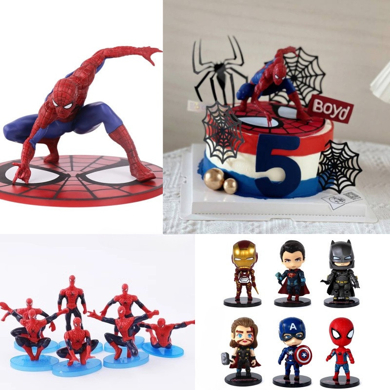 อินเทอร ์ เน ็ ตคนดังเด ็ กวันเกิดเค ้ กตกแต ่ ง League of Legende Spider Man อุปกรณ ์ อบขนม