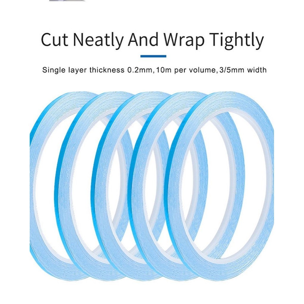 กาว 2 หน้า 3M สีฟ้า(blue) 0.3cm ใช้ติดแค่เปลี่ยนขั้วแบตเตอร์รี่