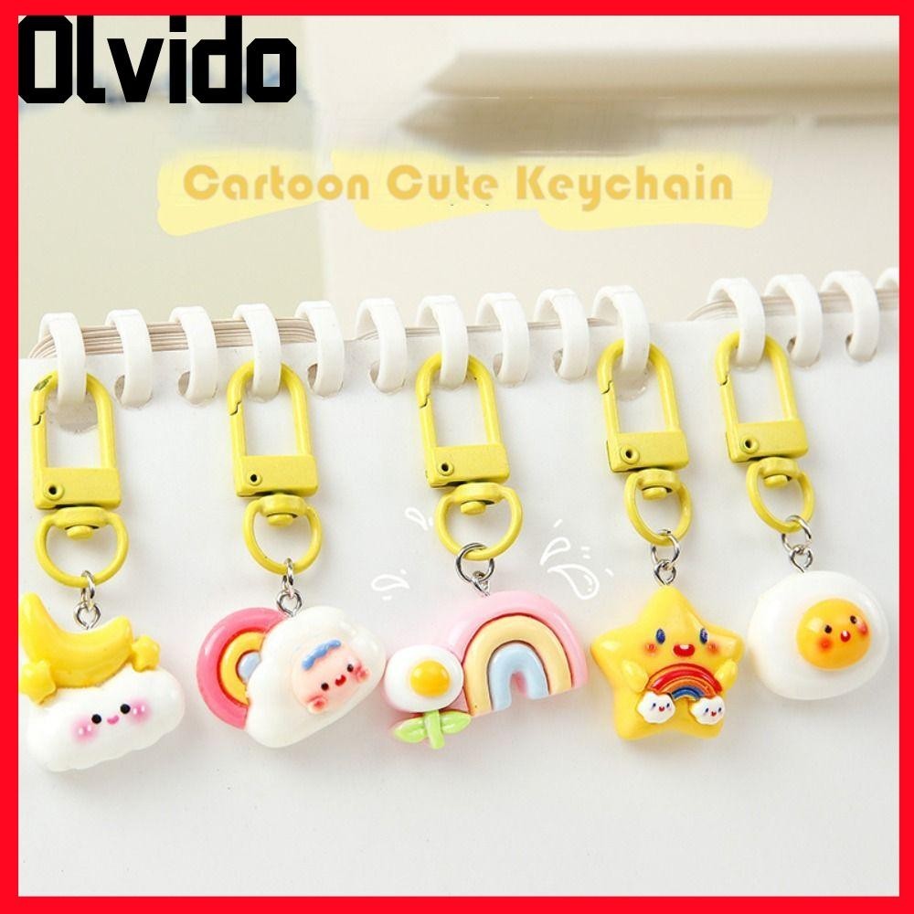 จี้กระเป๋า OLVIDO,กระเป๋าถือเรซิ่นตกแต่งพวงกุญแจน่ารัก,แฟนของขวัญ Moon Star กระเป๋านักเรียนนักเรียนแขวน