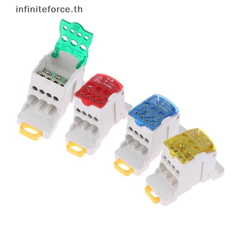 [INTH ] Ukk80a Terminal Block Rail distribution Box Universal Electric Wire Connector [ ดีกว ่ า ]