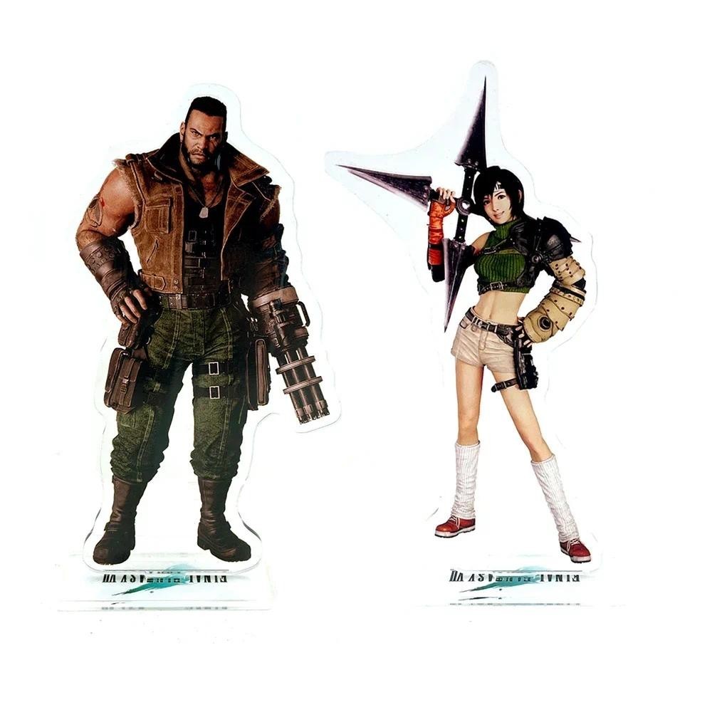Ff7 Barret Yuffie ขาของครูอะคริลิคที่ถืออนิเมะ