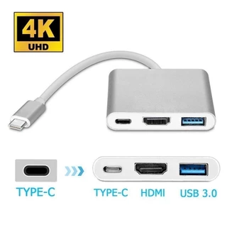 อะแดปเตอร์แปลง Type C USB-C 3.1 Thunderbolt 3 to HDMI 4K USB-C Hub สําหรับ Macbook Ipad Pro