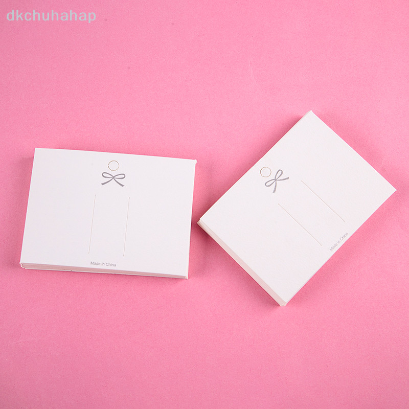 [DKC] 50pcs การ์ดกระดาษสีขาวอุปกรณ์เสริมผมการ์ด DIY Handmade กิ๊บติดผม Hairband เครื่องประดับบรรจุภัณฑ์ราคาแท็กการ์ด combedKH