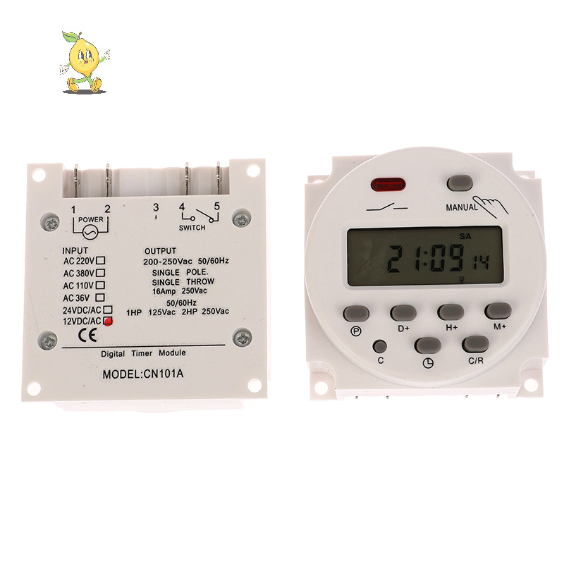 [mozh] 1 PC 12V 24V 110V 220V CN101A Digital LCD Power Timer Programmable Time Relay CN101 Timer Pow