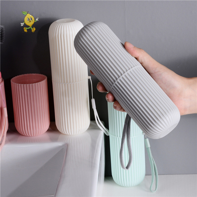 [mozh ] ยาสีฟันแบบพกพากลางแจ ้ งแปรงสีฟันป ้ องกันผู ้ ถือกรณี Travel Camping กล ่ องเก ็ บ [TH ]