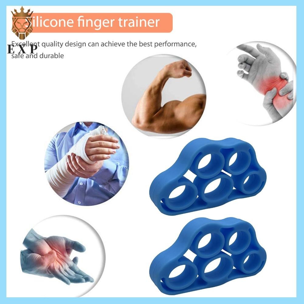 [explosion1.th] 2 ชิ้น Hand Grips ซิลิโคนยืดหยุ่น Finger Grip แหวนข้อมือ Rehabilitation Trainer