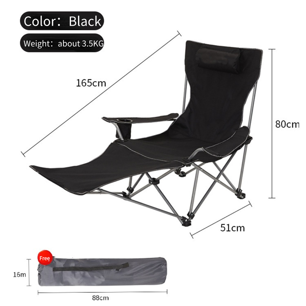 Camping chair picnic chair portable outdoor folding chair send portable storage bag fishing hiking