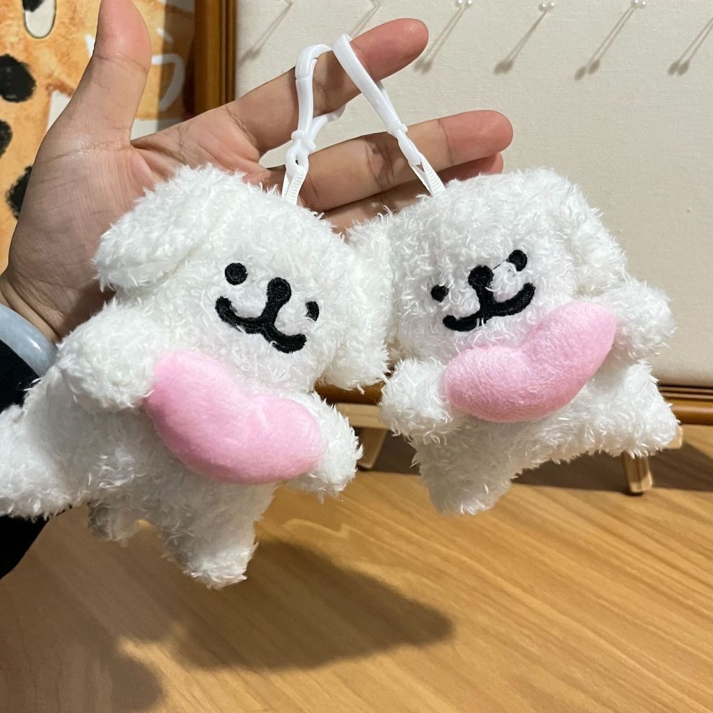 Line Puppy Plush จี ้ Love Puppy ตุ ๊ กตาพวงกุญแจกระเป ๋ าเป ้ สะพายหลังตกแต ่ งของขวัญสําหรับเพื ่ อน