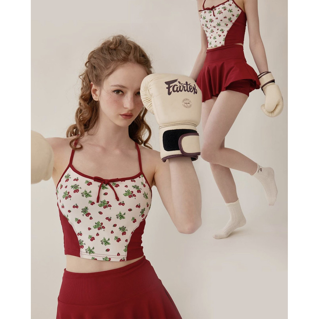 Gwenny M-XL บิกินี่คล้องคอผู้หญิง ชุดว่ายน้ําแขนยาวสไตล์เรโทรเซ็กซี่พร้อมกระโปรง