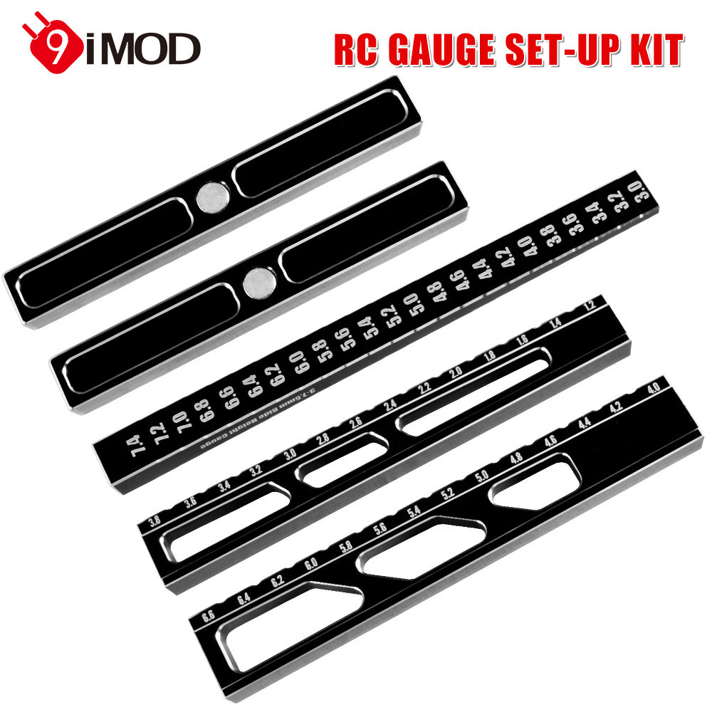 9imod RC ไม้บรรทัดความสูงหรือแชสซี Droop Gauge สนับสนุนบล็อกแชสซีวัด Set-UP Kit ราคา ถูกที่สุด ดีลบีเคเค