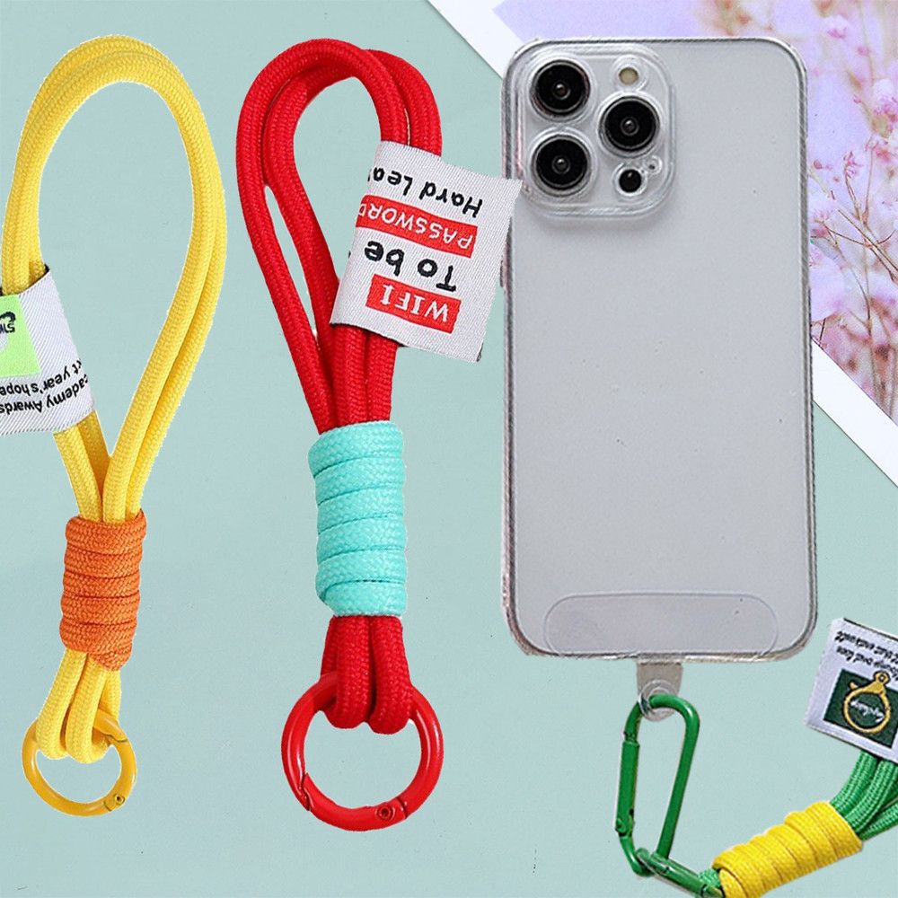 แฟชั่นถักเชือกเส้นเล็กพวงกุญแจ Unisex Anti-lost สายรัดข้อมือ Paracord Key แหวนสําหรับเคสโทรศัพท์แขวนกระเป๋า U Disk ขวด Pendnats ราคา ถูกที่สุด ดีลบีเคเค