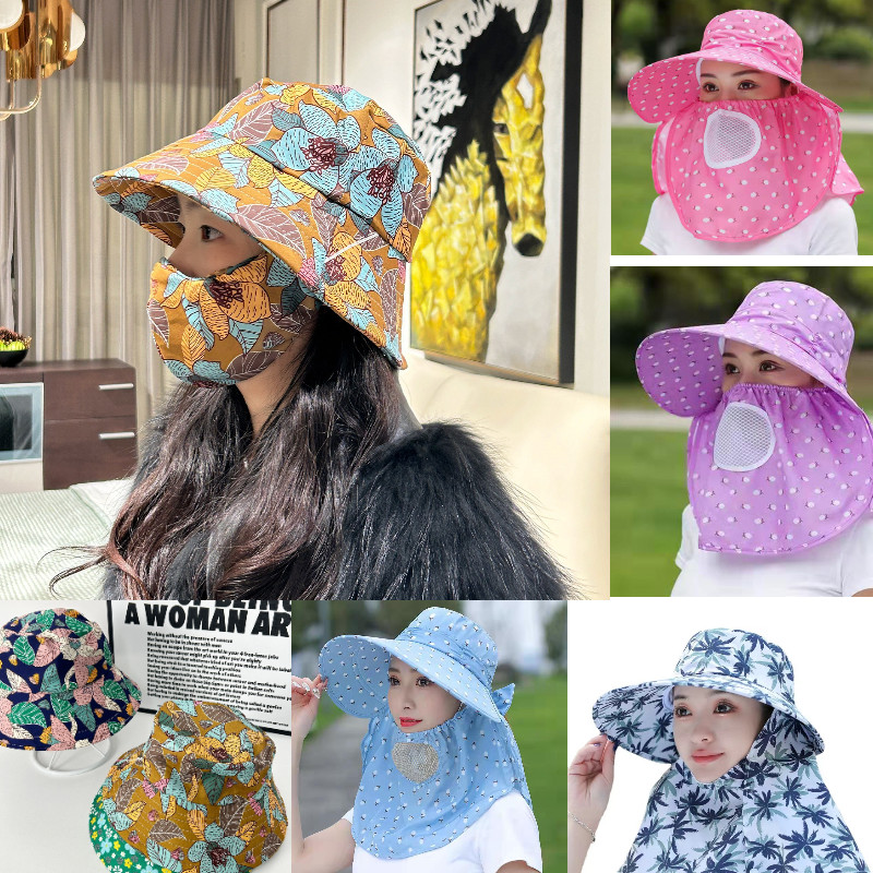 ขายดี หมวกหน้ากาก กันแดด ป้องกันฝุ่น ป้องกันรังสียูวี  เหมาะกับใส่ทํางานกลางแจ้ง