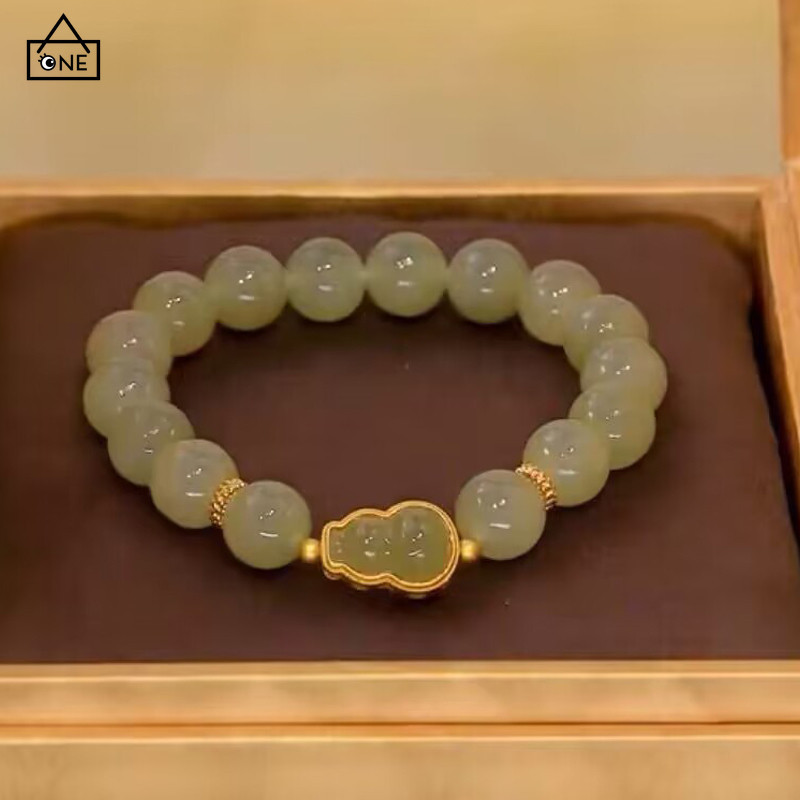 COD❤️สร้อยข้อมือน้ำเต้า Fluke สร้อยข้อมือวินเทจหรูหรา สร้อยข้อมือผู้หญิงหรูหรา-a.one - รูปที่ 4