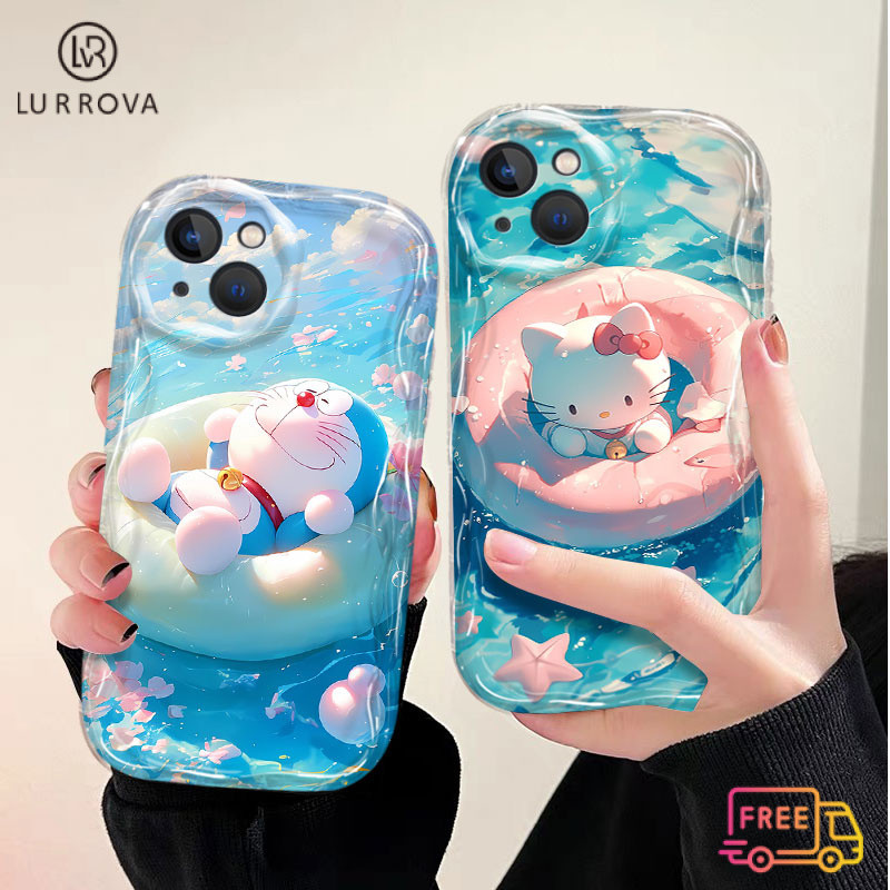 กรณีoppo A3 Pro A80 A3X A60 A79 5G A38 A18 A57 A58 A98 A78 A17K A55 A54 A16 A15 A77 A74 A93 A92 A12 A3S A5 A7 A5S A31 A53 A76 A15Sการ์ตูนโดราเอมอนกันกระแทกเคสโทรศัพท์TPUน่ารัก