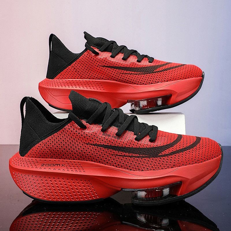 Racing รองเท้า Ultra-Light Cushioning Air Cushion รองเท้าผ้าใบผู้ชายผู้หญิงแห่งชาติอินเทรนด์ Marathon Body Exam รองเท้าวิ่งหนา Soled รองเท้าอินเทรนด์ VQNE