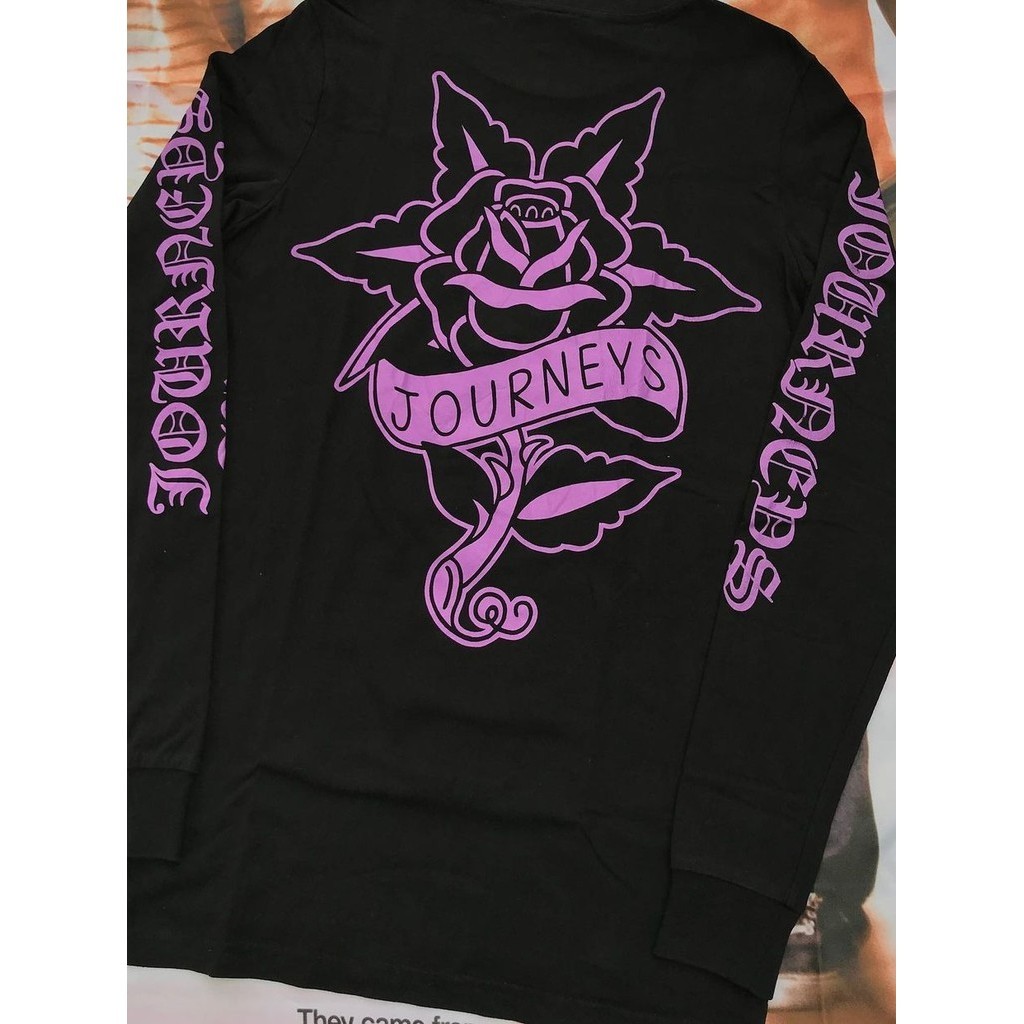 Oldschool Retro Line ร่างดอกไม้ Graffiti เสื้อยืดแขนยาวผู้ชายผู้หญิงสไตล์ขี้เกียจหลวมด้านใน Top