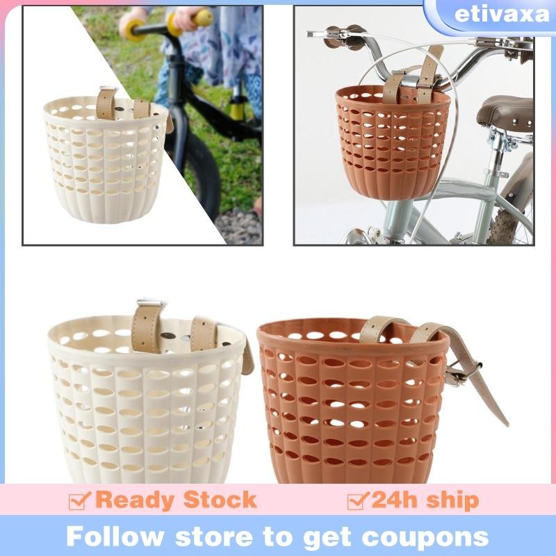 [เอติวาซา] ตะกร้าเด็กตะกร้ามือจับขนาดเล็กติดตั้งง่ายอุปกรณ์ตกแต่งและเด็กหญิงสกู๊ตเตอร์จักรยานทรงตัว