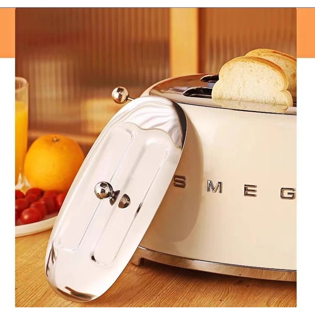 SMEG TSF01 ฝาครอบเครื่องปิ้งขนมปัง สเตนเลส ป้องกันฝุ่น อุปกรณ์เสริม สําหรับ