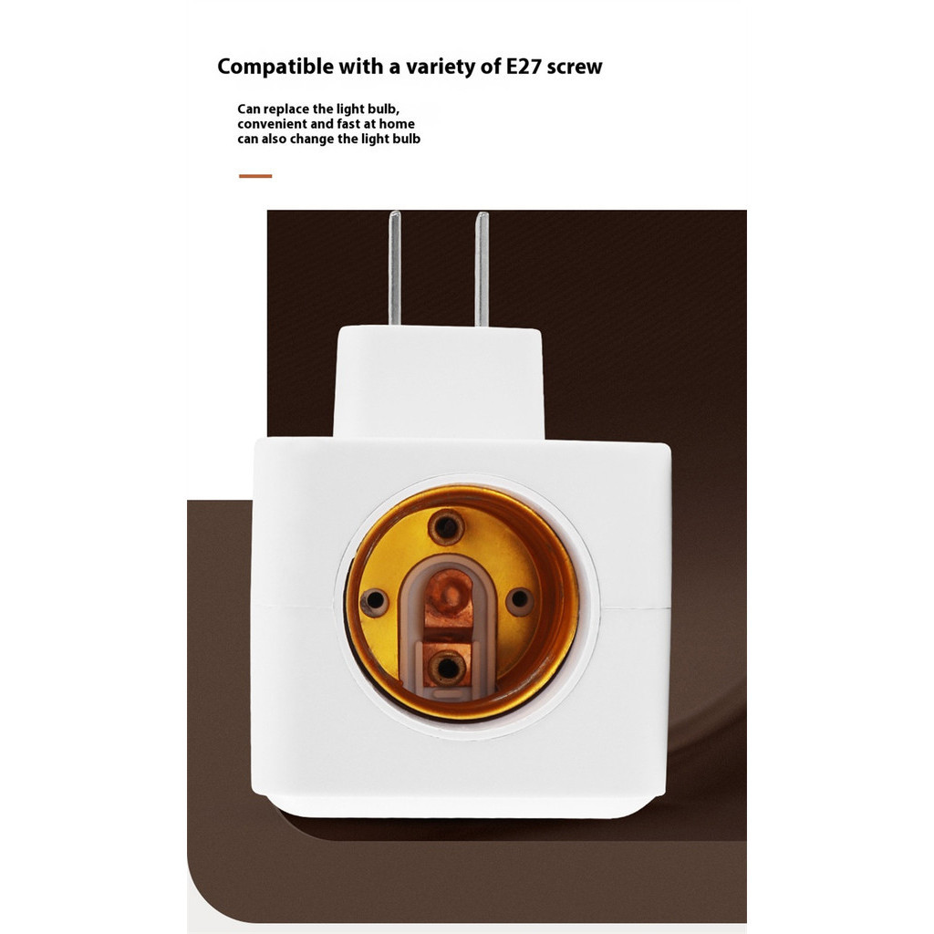 E27 อินฟราเรดเหนี่ยวนําโคมไฟผู้ถือซ็อกเก็ต IR Human Body Sensing ผู้ถือโคมไฟติดผนังอัตโนมัติอัจฉริยะหลอดไฟ LED ซ็อกเก็ตสําหรับ Home - รูปที่ 5