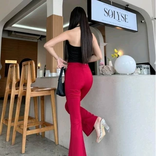 กางเกงขาม้า S-XL ผ้าฮานาโกะแรงไม่หยุด