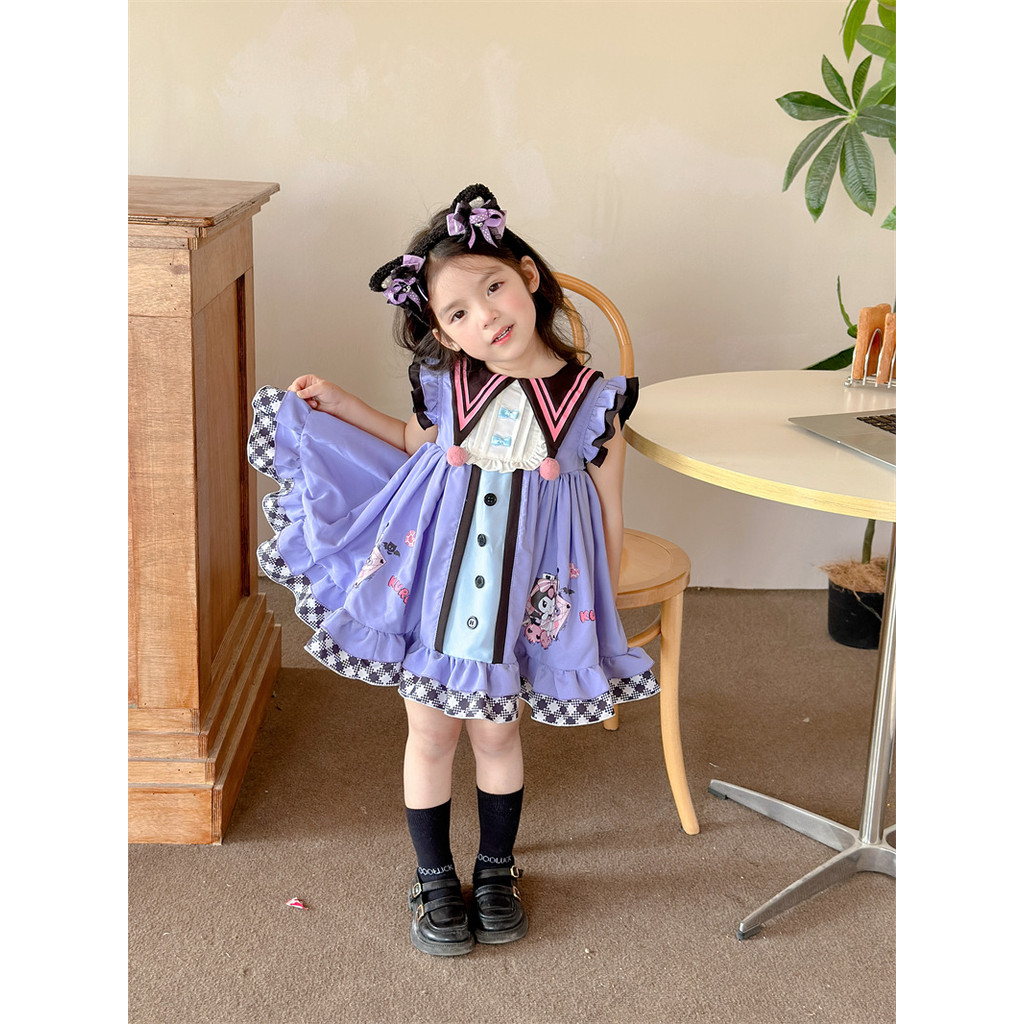 Babykids 🍒2025 ฤดูใบไม้ผลิฤดูร้อนสไตล์ใหม่ตุ๊กตาหวานปกชุดเจ้าหญิง - รูปที่ 6