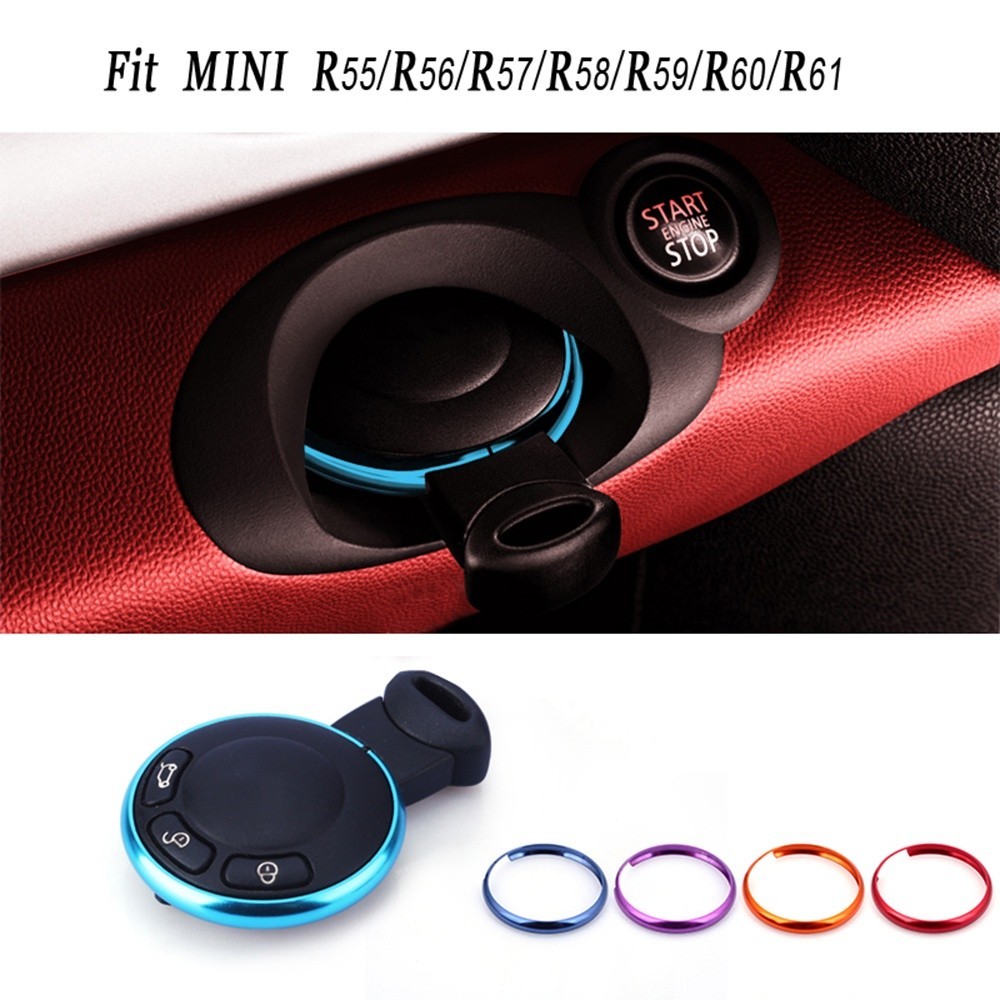 อลูมิเนียม Key แหวน Mini Cooper พวงกุญแจสําหรับ Mini Cooper JCW R55 R56 R57 R58 R59 R60 R61 Countrym