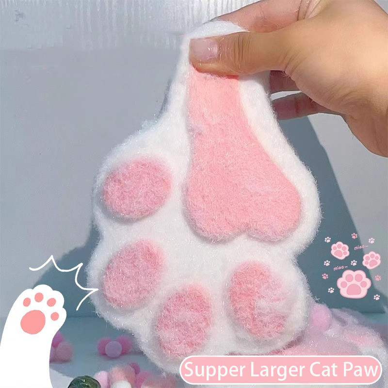 ขนาดใหญ่ 14 ซม.แมว Paw Mochi Taba Squishy Fidget ของเล่นขนสัตว์ Cat Paw ช้า Rebound Pinch Decompression ของเล่นความเครียด Release ของเล่น
