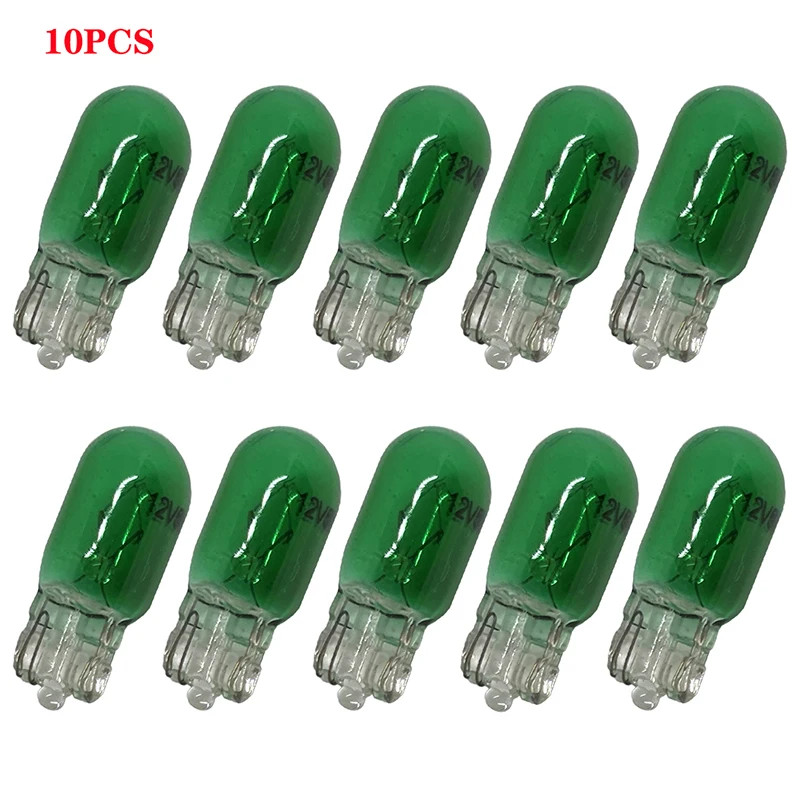 10 ชิ้นสีขาว T10 W5W 501 194 ชัดเจนสัญญาณโคมไฟแก้ว 12V 5W สีขาวอบอุ่นสีแดง BlueSingle Filament รถหลอดไฟอัตโนมัติ - รูปที่ 6