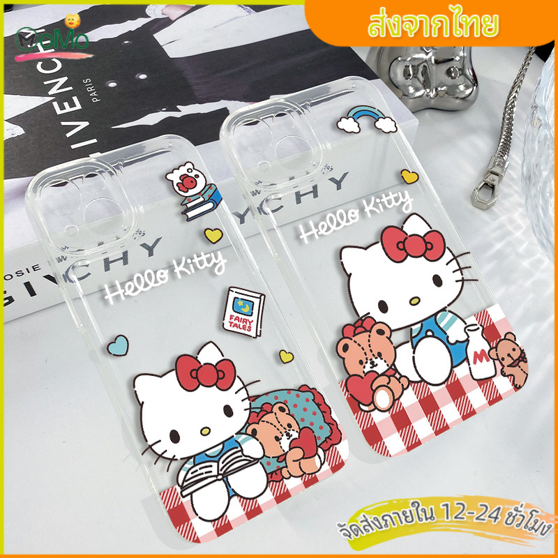 เคสไอโฟนคู่รัก catty น่ารัก แมวฮาโหลคิตี้ รุ่นใหม่ ins สำหรับiPhone11promax 15plus 16 14 13 12mini XR/XSMax 7 8 SE2020