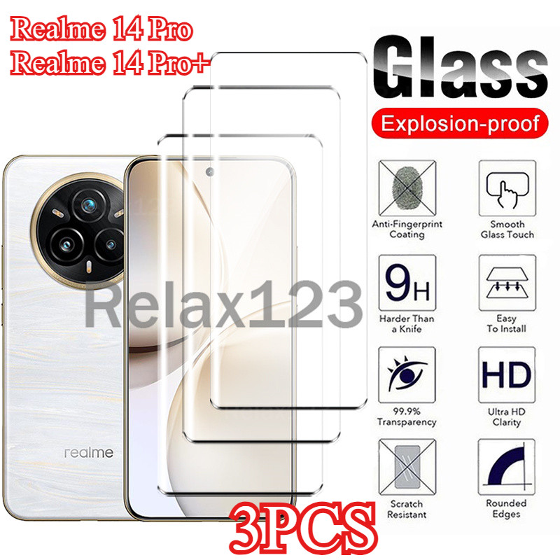 Realme 14 Pro + 5G 3PCS กระจกนิรภัยสําหรับ Realme14Pro + Realme 14 Pro Plus 5G Realme 14 Pro 5G 14Pr