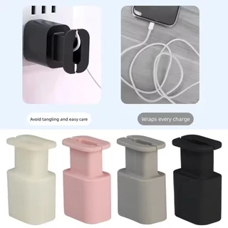 2 IN 1 ซิลิโคน Charger Protector Data Cable Winder Anti-Break Protection Cable Storage