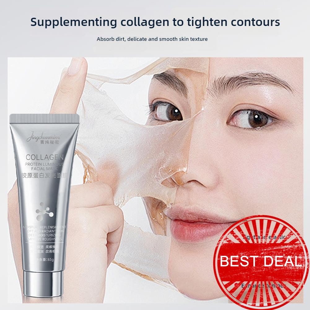 หน้ากากคอลลาเจนของผู้หญิง Luminous Skin Mask Moisturizing Mask Moisturizing Application Firming C2w1