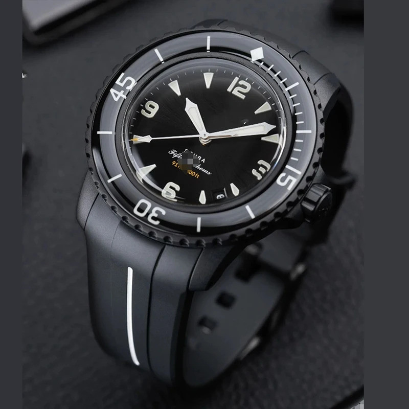 สายยางสําหรับ Blancpain x Swatch Collaboration หัวเข็มขัดสแตนเลส 22 มม. อินเทอร์เฟซโค้งผู้ชายผู้หญิงเปลี่ยนนาฬิกาเข็มขัด