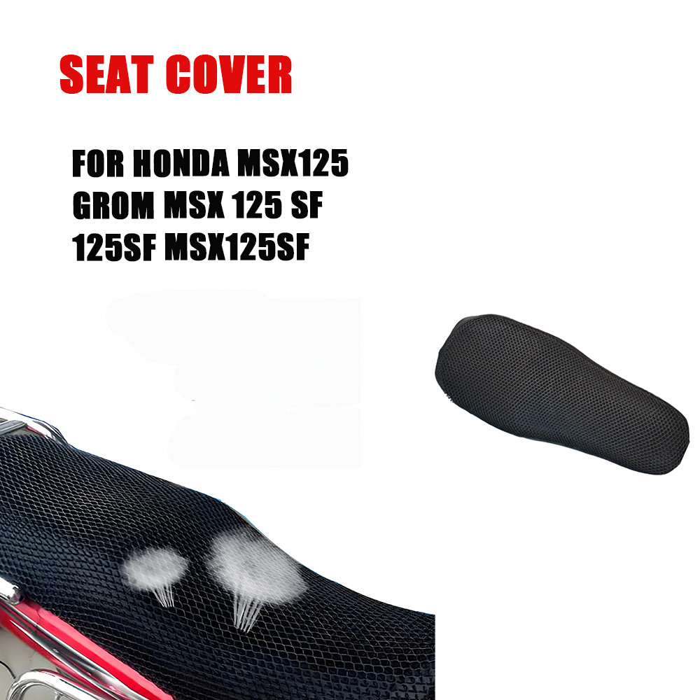 สําหรับ Honda MSX125 Grom MSX 125 SF Msx125sf 125SF อุปกรณ์เสริมรถจักรยานยนต์เบาะรองนั่งกันลื่นผ้าระ