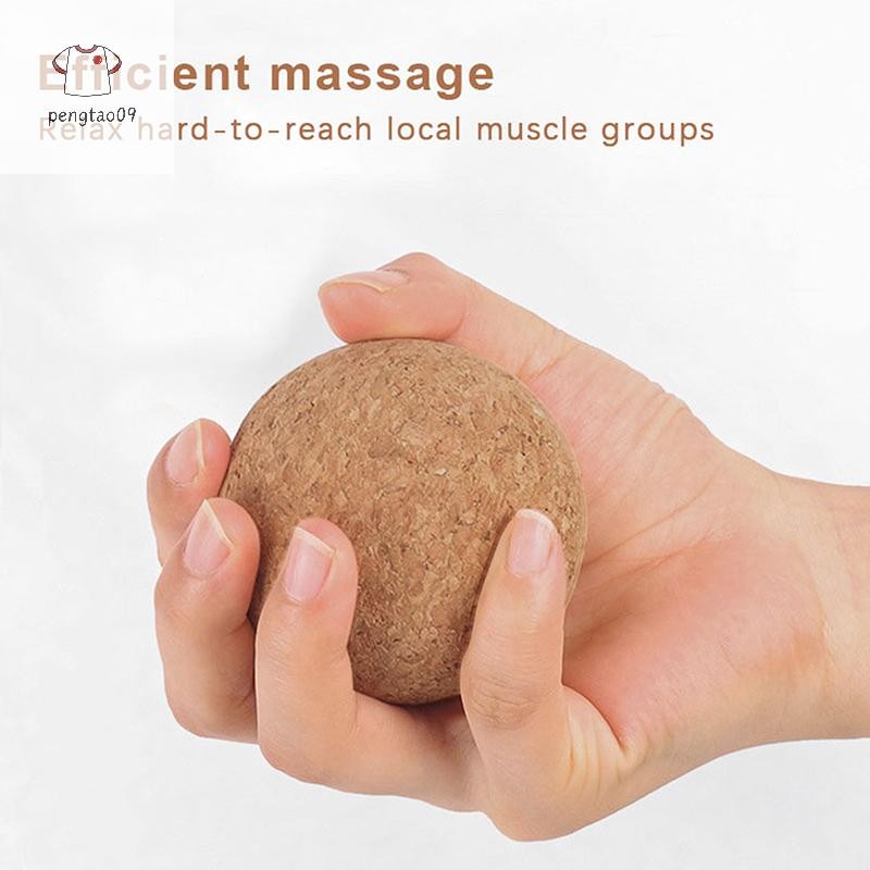 Pengatao09 Cork Massage กลับนวดนวดเท้าโยคะ Tension Release Myofascial ผ่อนคลายกล้ามเนื้อ Trigger Point ใหม่ - รูปที่ 2
