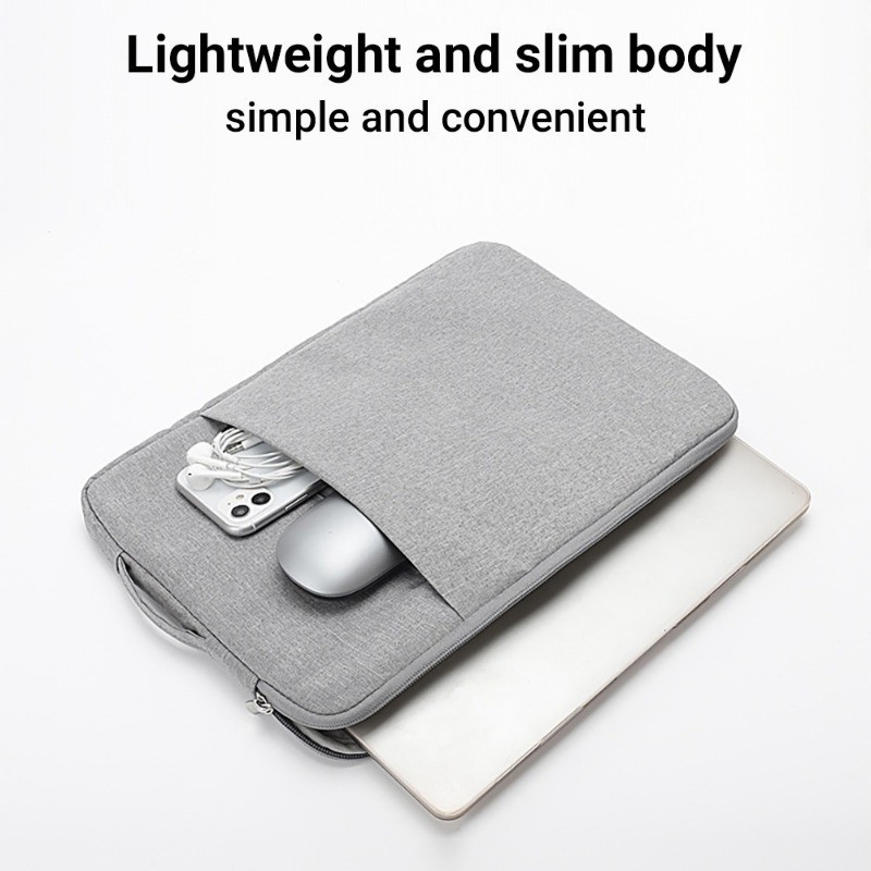 13/14.5/15.6นิ้ว กระเป๋าใส่แทปเล็ต ซองใส่โน๊ตบุ๊ค กระเป๋าสะพายข้างกันน้ำ ซิปสองด้าน ผ้า แล็ปท็อป