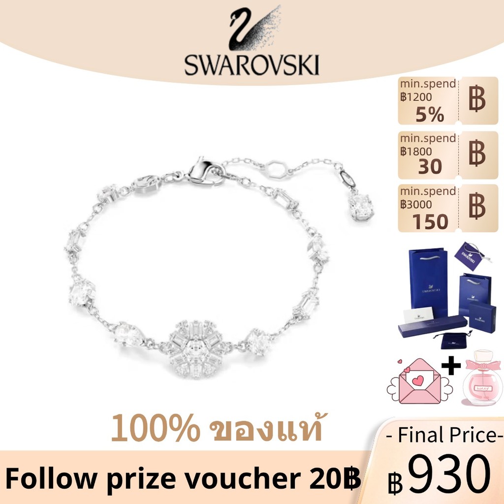 Swarovsk SNAKE Bracelet Zodiac SNAKE Pearl Bracelet เครื่องประดับสตรี พรีเมี่ยม สไตล์ใหม่