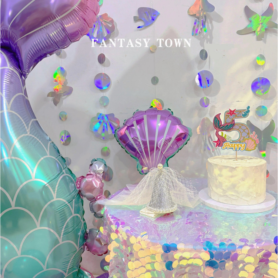 จัดส่งตลอด 24 ชั่วโมง ตกแต่งงานปาร์ตี้นางเงือกฤดูร้อน ลูกโป่งฟอยล์หางปลาสีสันสดใส ลูกโป่งหางนางเงือกยืน ตกแต่งงานเลี้ยง ลูกโป่งวันเกิด ลูกโป่งงานเลี้ยง