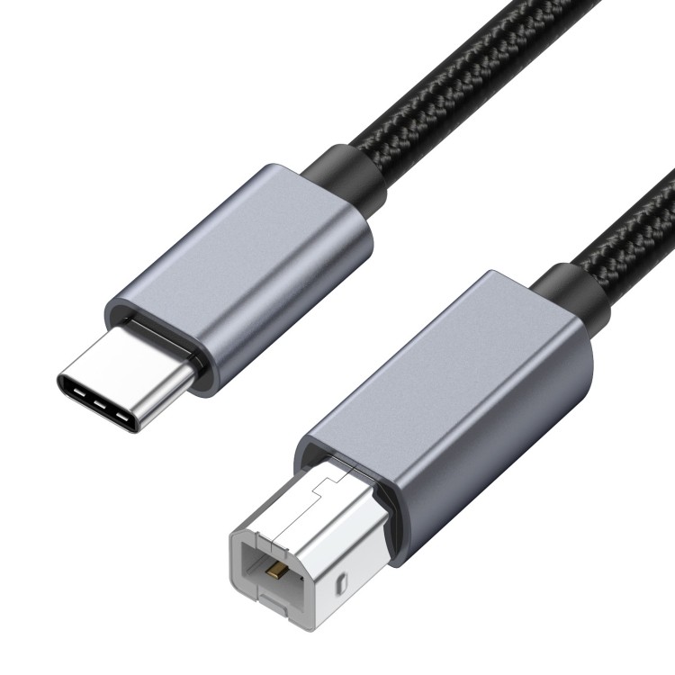 USB-C / Type-C ถึง USB-B BM เครื่องพิมพ์ MIDI คีย์บอร์ดอะแดปเตอร์สาย 0.5 ม./1.8 ม./3 ม.