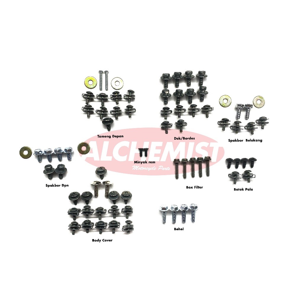 Yamaha Nouvo Lele Fullset Bolts / Yamaha Nouvo Lele Fullset Fullbody Bolts