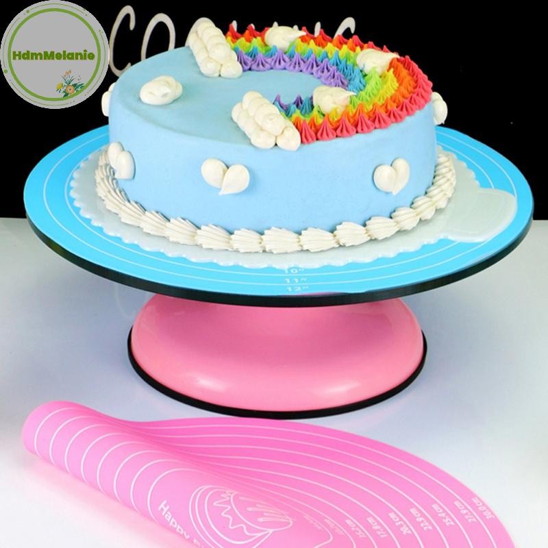 Hdmm ซิลิโคนอบรอบเสื่อ Rolling นวด Pad Pastry เครื่องมือพิซซ่าแป้ง Non-Stick ผู้ถือเค้กห้องครัวลื่น Silica Mat TH