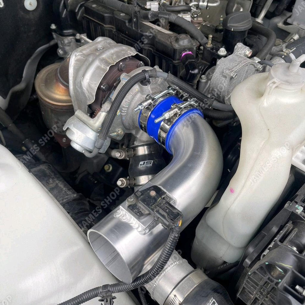 ท่อแอร์โฟร์งานดัด ทรงL พร้อมท่อยางเข็มขัด