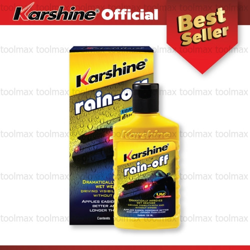 Karshine Rain off(น้ำยาเคลือบกระจก), water mark remover(ขจัดคราบน้ำ), Glass cleaner(ทำความสะอาดกระจก)