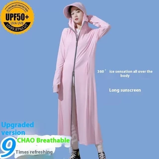Eershenshie เสื้อผ้าป้องกันแสงแดด เสื้อแขนยาว เนื้อผ้าระบายอากาศดี UPF50