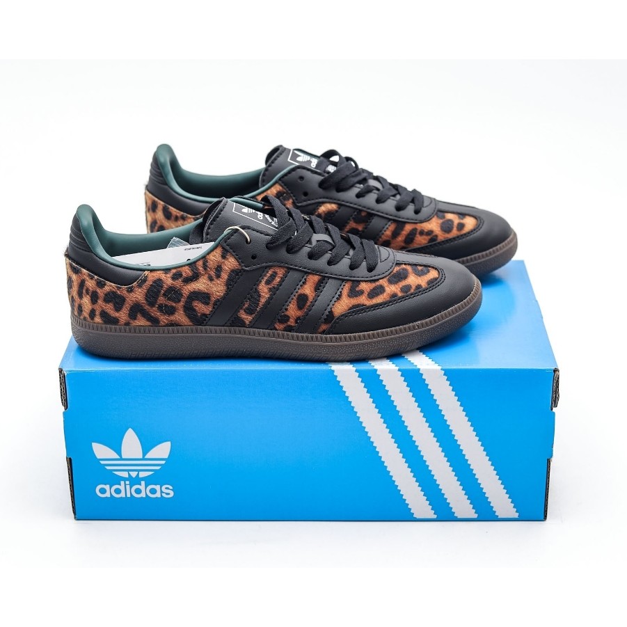 Adidas samba OG pre love สีแดงลายเสือดาว J i2735