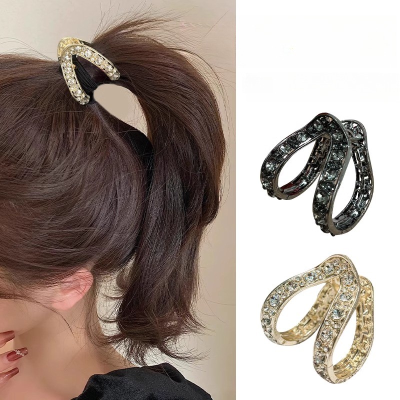 หนีบผมไซส์เล็ก สำหรับผูกผม ผมสั้นและผมยาว พร้อมสายคาดศีรษะ