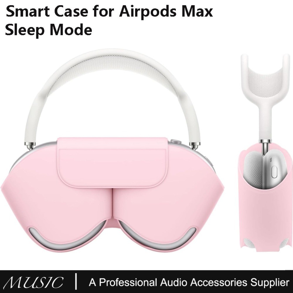 เคสอัจฉริยะสําหรับ Apple AirPods Max พร้อมโหมดการนอนหลับ, กระเป๋าใส่กระเป๋าเดินทางแบบถือแบบพอต