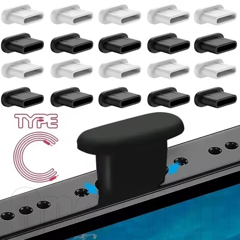 1-5 ชิ้น Type-C ปลั๊กฝุ่นซิลิโคน - ฝาครอบป้องกันพอร์ตชาร์จ - ปลั๊กกันน้ําโทรศัพท์มือถือ - สมาร์ทโฟน Android Type-C ที่เข้ากันได้