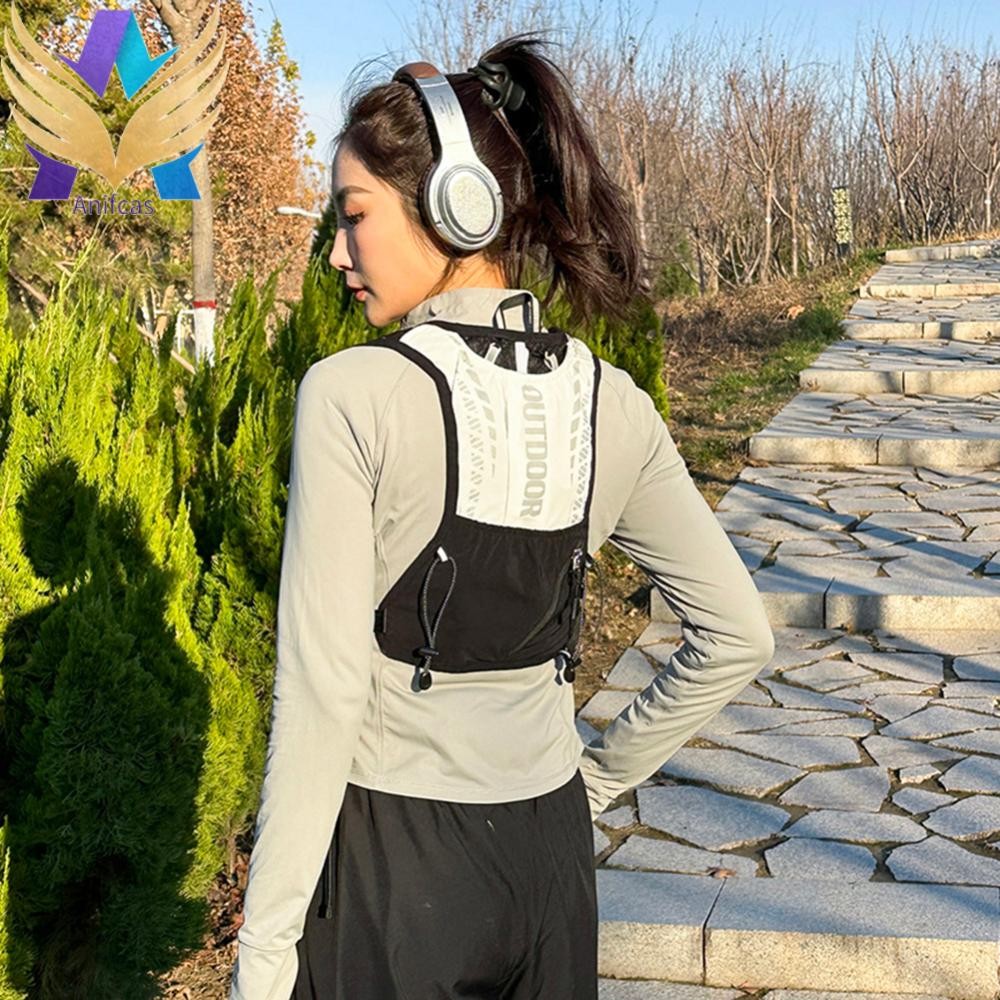 เสื้อกั๊กวิ่งไฮเดรชั่ระบายอากาศน้ํากระเพาะปัสสาวะ Daypack สําหรับเดินป่าวิ่งเทรล ราคา ถูกที่สุด ดีลบีเคเค แกลเลอรีภาพที่ 9